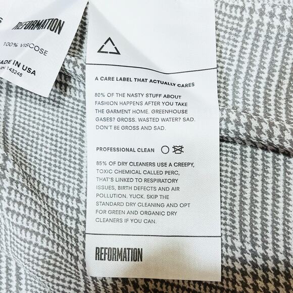 Reformation Salem Wrap Midi Dress in Aberdeen Grey XS New with Tags $248 MSRP - Picture 12 of 12